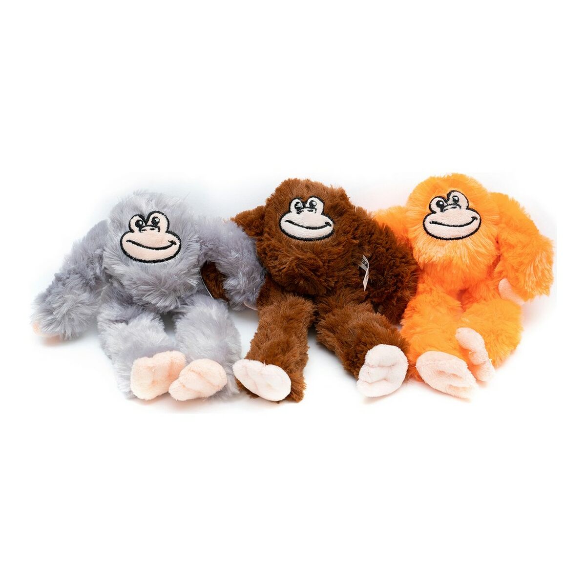 Soft toy for dogs Gloria Mizaru 11 x 44 x 45 cm Monkey Brown - Majpet
