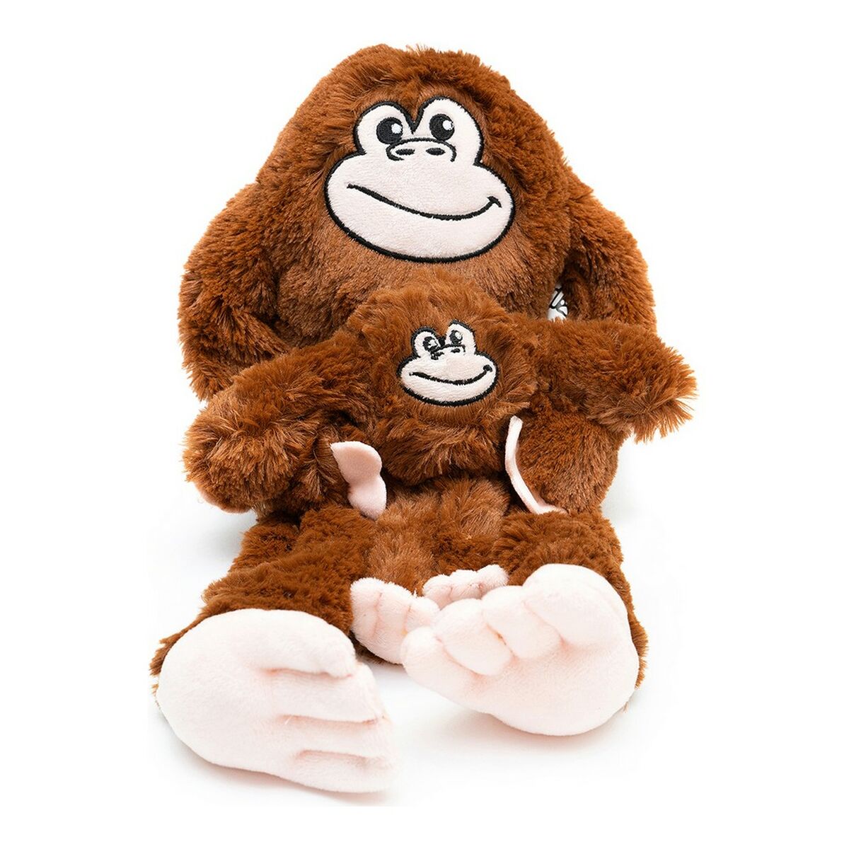 Soft toy for dogs Gloria Mizaru 11 x 44 x 45 cm Monkey Brown - Majpet