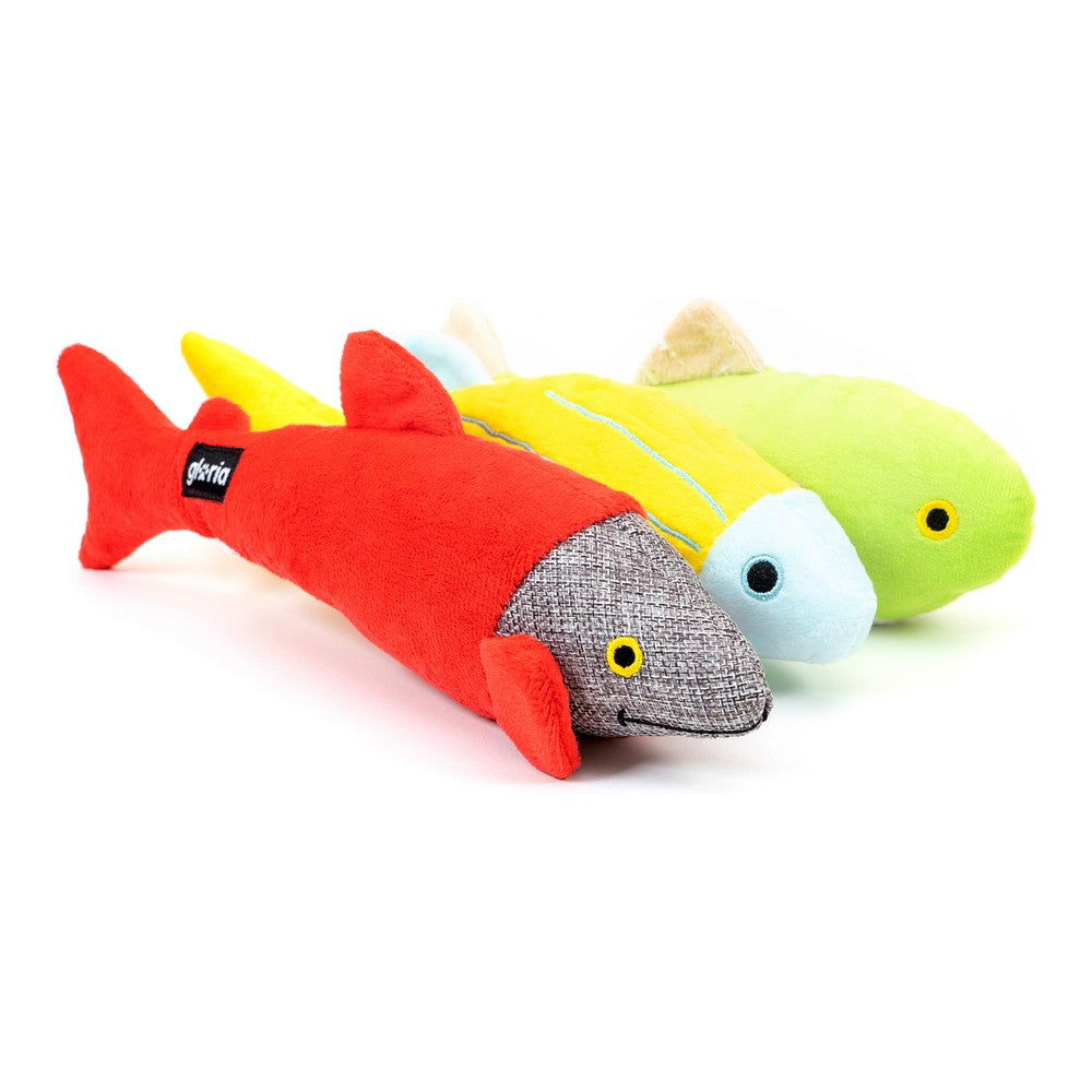 Dog toy Gloria Linkin 6 x 8 x 25 cm Fish Polyester polypropylene - Majpet