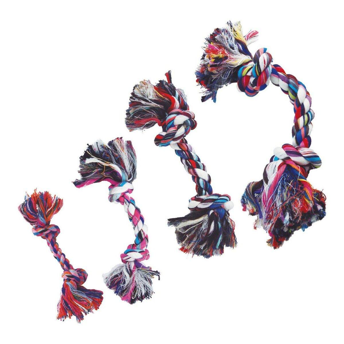 Dog chewing toy Gloria Multicolour Knot Cotton (22 cm) - Majpet