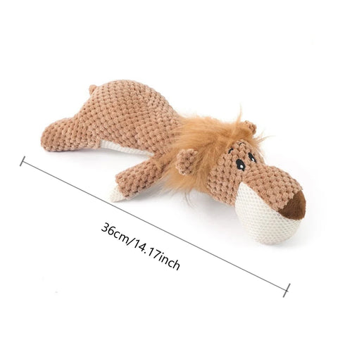 Dinosaur Plush Dog Squeaky Interactive Toys For Small Large Dogs Bite - Majpet