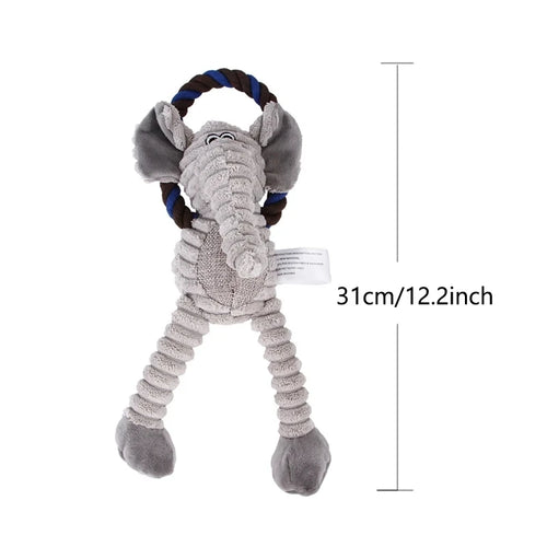 Dinosaur Plush Dog Squeaky Interactive Toys For Small Large Dogs Bite - Majpet