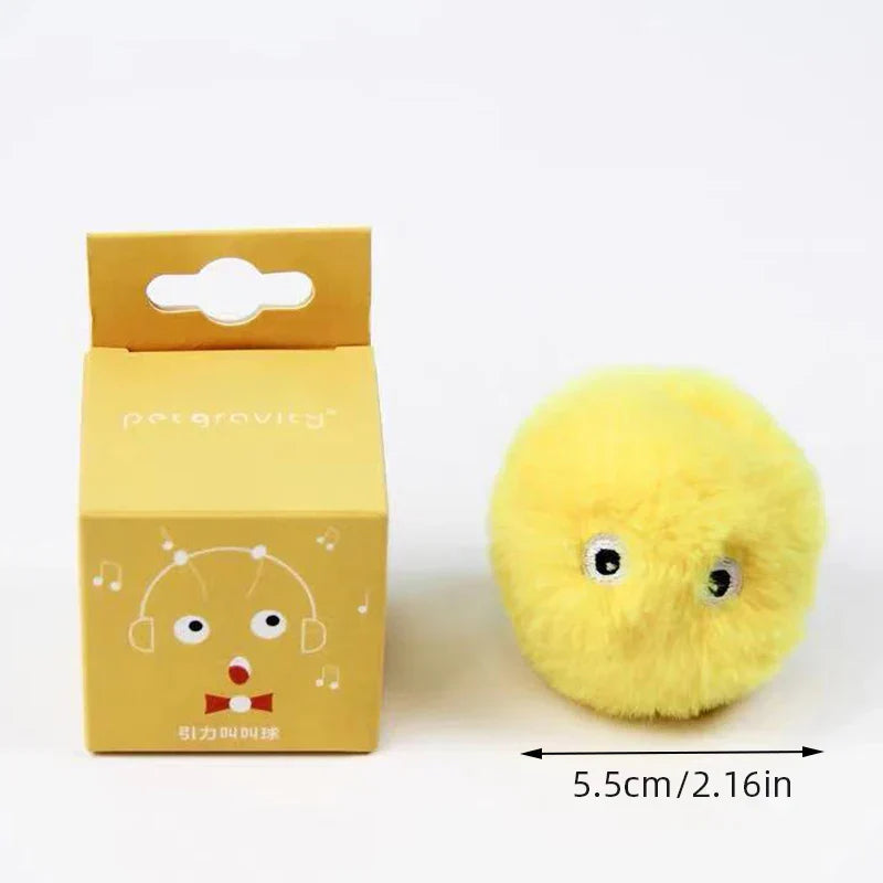 Interactive Ball Smart Cat Toys Plush Electric Catnip Training Toy - Majpet