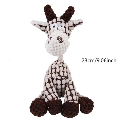 Dinosaur Plush Dog Squeaky Interactive Toys For Small Large Dogs Bite - Majpet