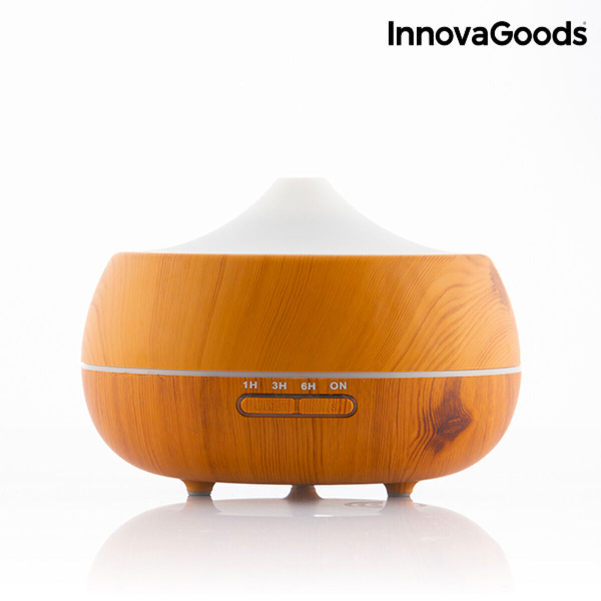 Aroma Diffuser Humidifier with Multicolour LED Wooden-Effect - Majpet