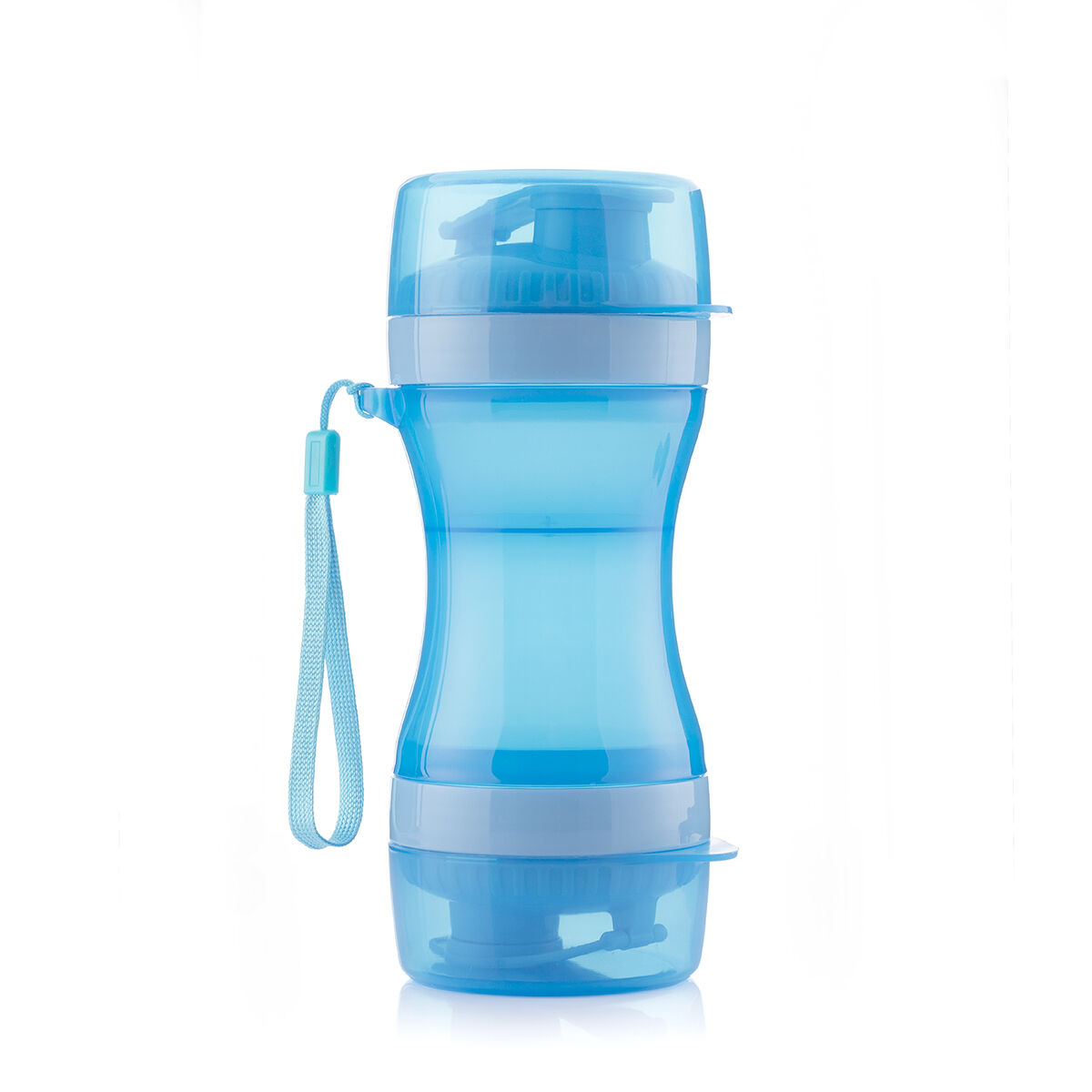 2-in-1 bottle with water and food containers for pets Pettap - Majpet