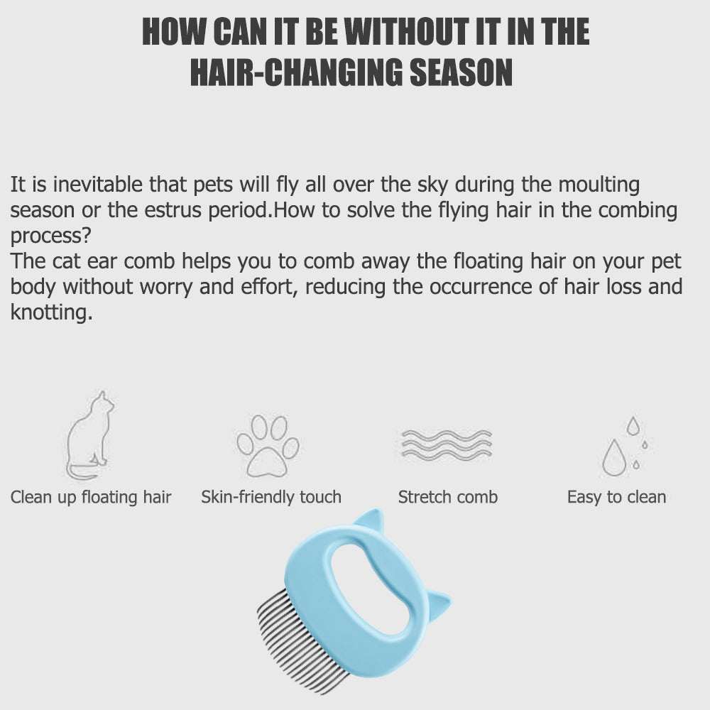 Pet Massage Brush Pet Grooming Massage Tool To Remove Loose Hairs - Majpet