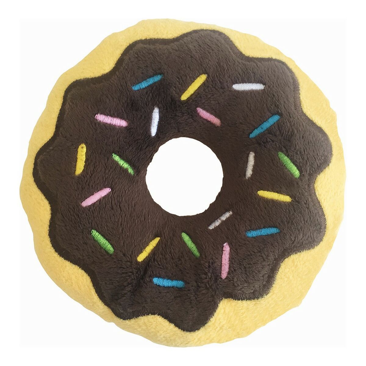 Soft toy for dogs Gloria 3 x 5 x 14 cm Chocolate Donut Brown - Majpet