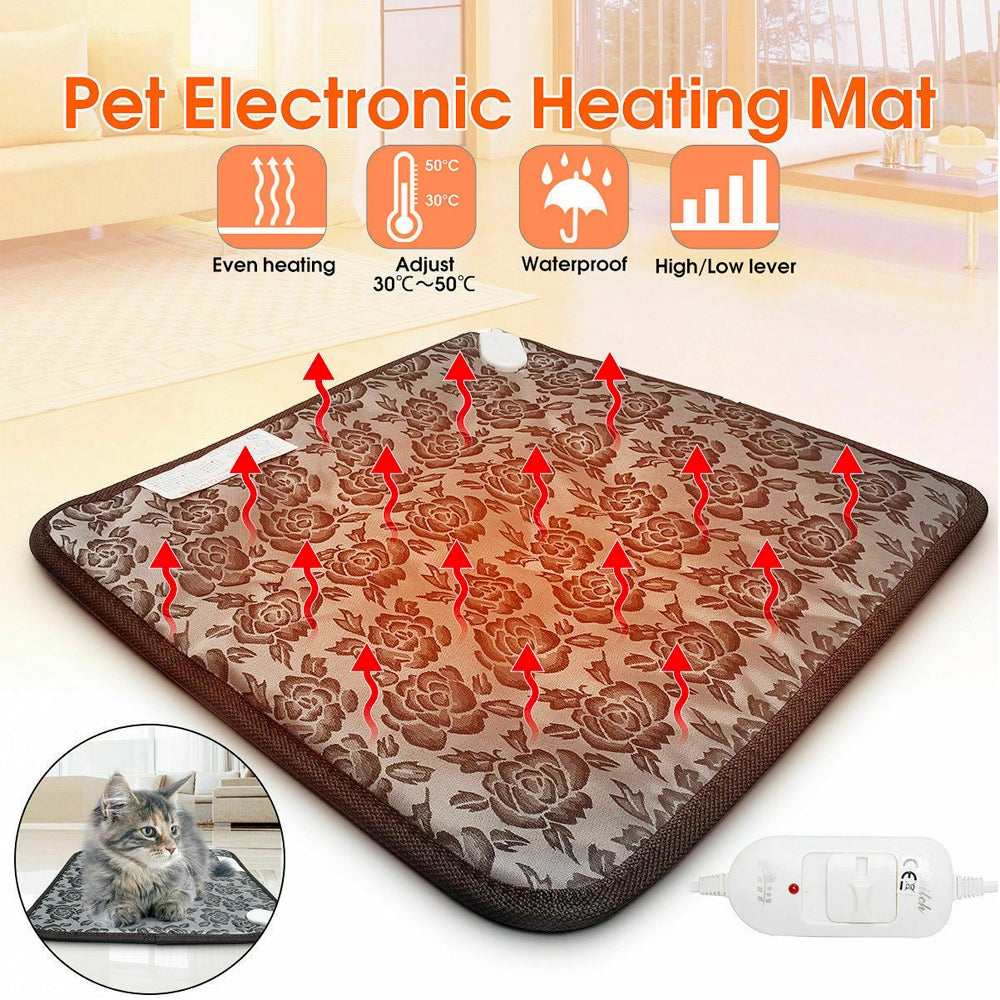 Thermal Heating Waterproof Bed Pad for Pets with Adjustable - Majpet