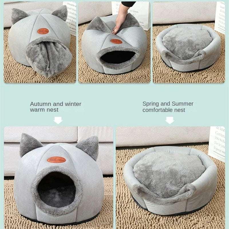 Cozy 2-In-1 Pet House Bed - Majpet