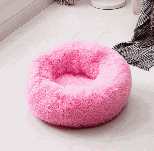 Super Soft Long Plush Comfy Calming Pet Bed - Majpet