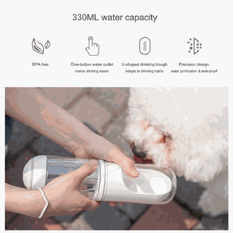 Outdoor Travel Pet Water Dispenser Pet Dog Cat Water Bottle - Majpet