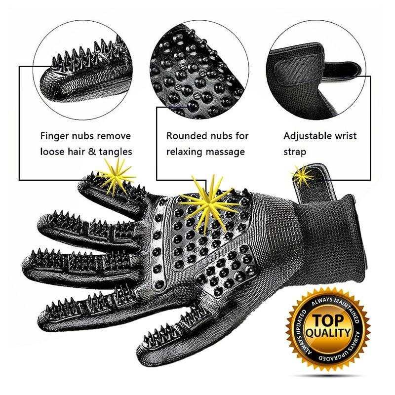 Pet Grooming Gloves - Majpet